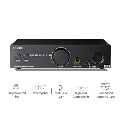 FX Audio R06-High-quality balanced line architecture headphone amplifier