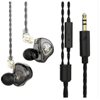 QKZ AK6 MAX In-ear Subwoofer Earphones – Dynamic Sound, Dual Options variant 6