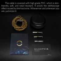 Kinera Kinera Gleipnir 6N OCC Headphone Cable Premium Upgrade Cable - Gold Plated 2.5/3.5/4.4mm Plugs, 0.78 2pin MMCX for HiFi IEMs variant 3