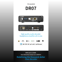 FX Audio DR07 MQA Dual AK4493 XU316 LDAC QCC5215 bluetooth dac headphone amplifier variant 3