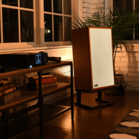 KLH Audio Model Five Stonewash Linen Cloth Grille variant 6