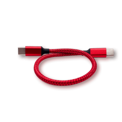 JDS Labs Braided Red USB C-C Cable