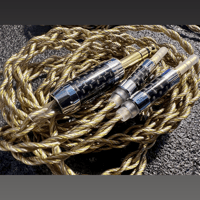 JM Audio Editions Fire and Ice XLR TRS TRRS Silver and Gold Carbon Wire variant 3