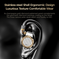 LETSHUOER DX1 11mm Single Dynamic Driver in Ear Monitor HiFi IEM earphones Gaming Earbuds variant 8