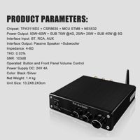 FX Audio XL-2.1BL 2.1Channel TPA3116D2 Bluetooth 5.1 QCC3034 Class D amplifier variant 16