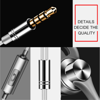 QKZ EQ1 CNC Metal Shark Fin Sports Headphones with Mic for Music & Gaming variant 7