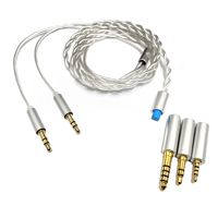 Strauss & Wagner  Graz 3.5mm Stereo Silver 3-In-1 Headphone Upgrade Cable variant 1