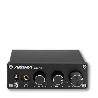 Aiyima AIYIMA DAC A2 | Headphone Amplifier | Digital Audio Decoder | Hifi Stereo Bass Amplifier