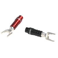 Chord Company Speaker cable connectors – ChordOhmic 4mm banana plug and spade connector variant 3