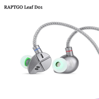 RAPTGO RAPTGO Leaf D01 10mm LCP Dynamic Driver HiFi Earphone CNC Aviation Aluminum Cavity 0.78mm 2pin Detachable High Purity OFC Nylon variant 1