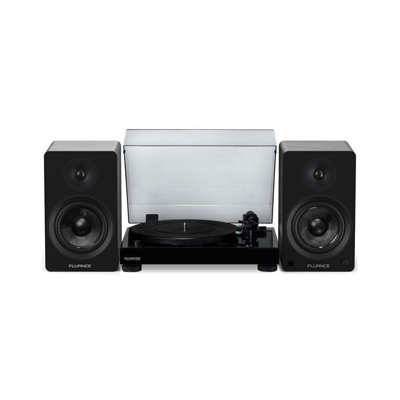 Fluance RT81 Elite High Fidelity Vinyl Turntable with Ai61 Powered 6.5” Bookshelf Speakers