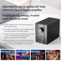 FX Audio L07 HIFI XLR Balance 200W+200W Power Amplifier  BTL 400W variant 10