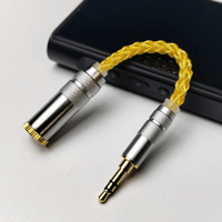 Hisenior 4.4mm Balanced Female To 3.5mm Stereo Male Adapter Cable 8Strands UP-OCC SPC variant 1