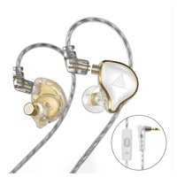 QKZ ZXD Sports In-Ear Dynamic HIFI Bass Earphones – Basic/Mic variant 3