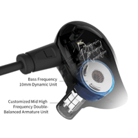 QKZ KZ ED16 Earphone Balanced Armature Heavy Bass variant 2