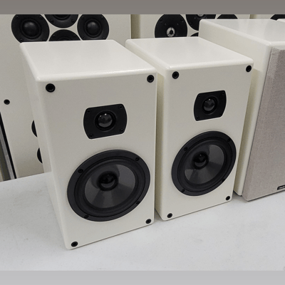 Tekton Design 1 pr. Aspen Monitors – White Finish w/grilles – $400 Delivered (New Model)