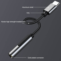 QKZ Innovative USB-C to 3.5mm Audio Adapters for Seamless Sound variant 7