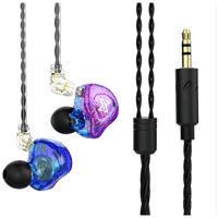 QKZ AK6 MAX In-ear Subwoofer Earphones – Dynamic Sound, Dual Options variant 4