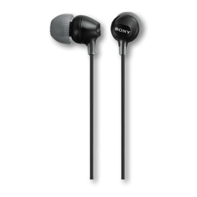 Sony MDR-EX15AP Wired In-ear Headphones with Microphone | Black