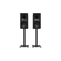 Klipsch The Nines Heritage Inspired Powered Speakers + 24" Bookshelf Speaker Stands variant 1