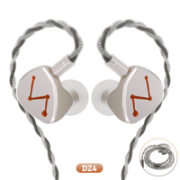 LETSHUOER DZ4 Triple Dynamic Drivers In Ear Monitor Hifi IEM Earphone variant 15