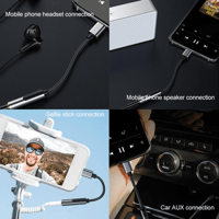 QKZ Innovative USB-C to 3.5mm Audio Adapters for Seamless Sound variant 4