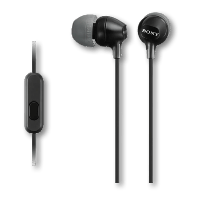 Sony MDR-EX14AP Wired In-ear Sports Headphones with Microphone | Black