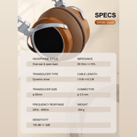 Sivga Audio Hi-Fi Dynamic Driver Open-back  Over-ear Wood Headphone variant 19