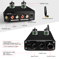FX Audio TUBE-03MKII GE5654 Bluetooth 5.0 QCC3034 Tube Preamplifier Headphone Amplifier variant 6