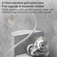 QKZ KZ-EDX PRO HiFi In-Ear Sports Headphones, 1.25m, with Mic & Basic variant 8
