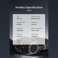 Sivga Audio Hi-Fi Dynamic Driver Open-back Over-ear Wood Headphone variant 19