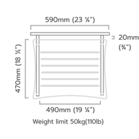 Quadraspire the performance HiFi wall shelf variant 7