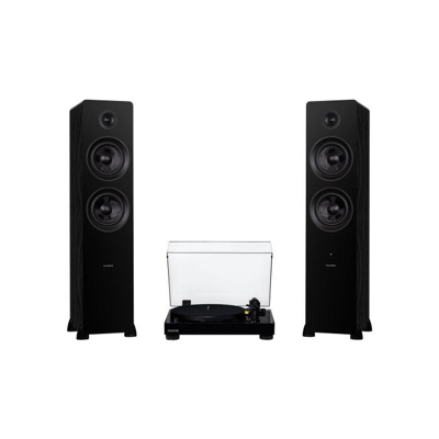 Fluance RT80 Classic High Fidelity Vinyl Turntable with Ai81 Elite Powered 2-Way Floorstanding Tower Speakers