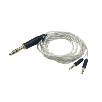 Strauss & Wagner  Milan 3.5mm to 6.35mm 6NN OCC Silver Stereo Headphone Upgrade Cable variant 1