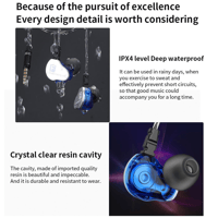 QKZ F910 In-Ear Subwoofer Earphones with Dual Dynamic Drivers & Mic variant 9