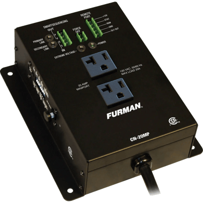 Furman 20A Remote Duplex, EVS, Smart Sequencing, 10Ft Cord (CN-20MP)