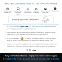FX Audio L07 HIFI XLR Balance 200W+200W Power Amplifier  BTL 400W variant 3